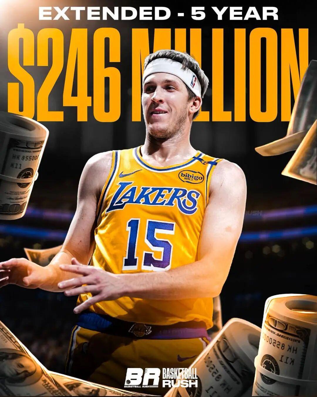 开云分部-湖人5年2.4亿续约里夫斯！3首轮梭哈字母哥！？